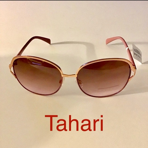 Tahari Accessories - Tahari TH699 Oversized rose/gold sunglasses NWT